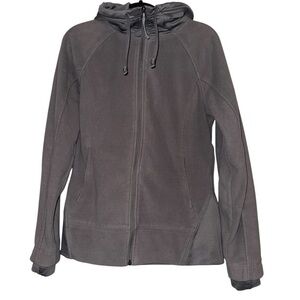 Columbia Women's Gray Hooded Fleece Jacket